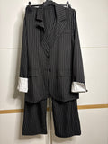 Ensemble blazer à rayures