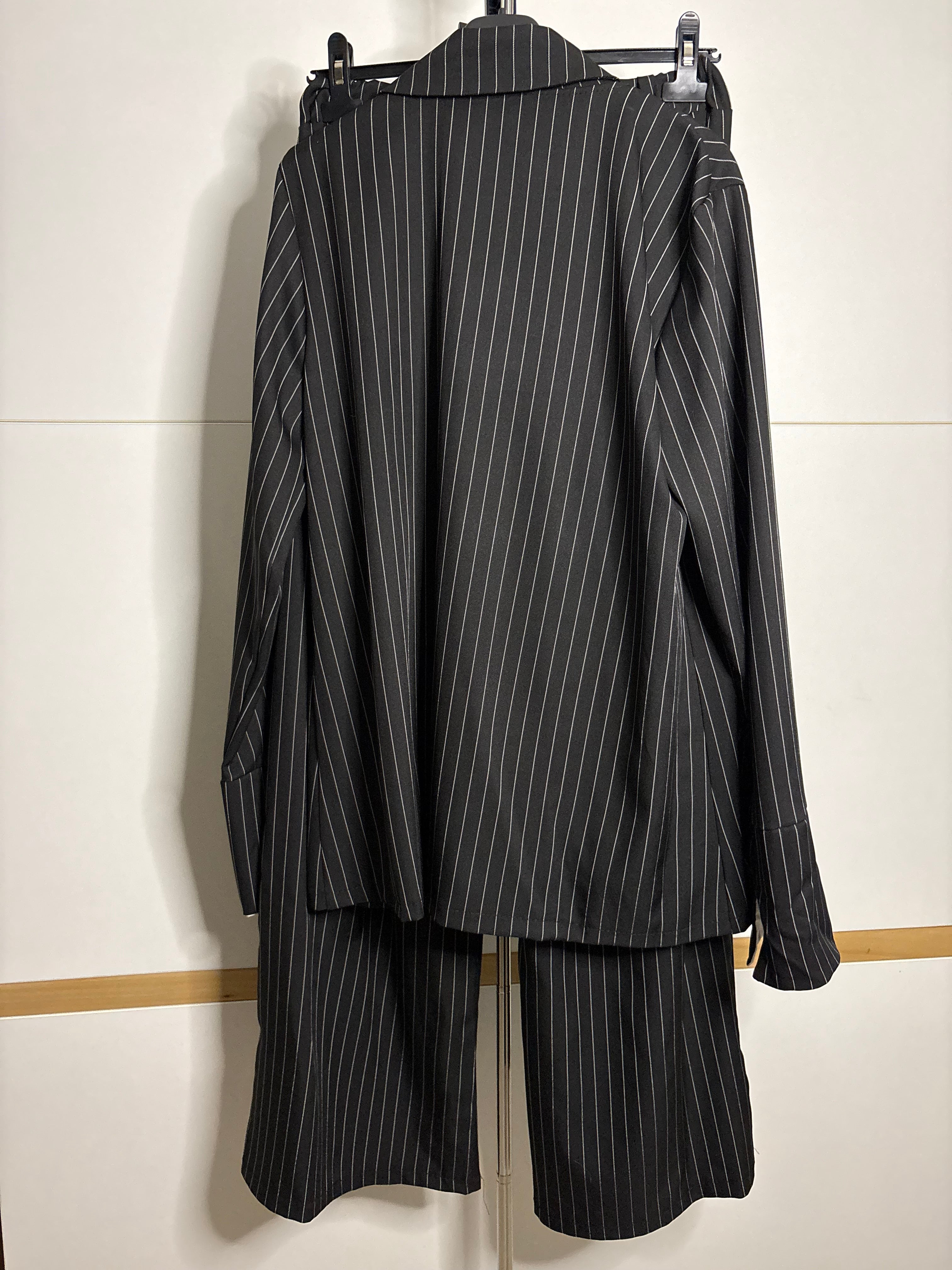 Ensemble blazer à rayures